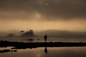 p121021 裏磐梯 早朝の松原湖